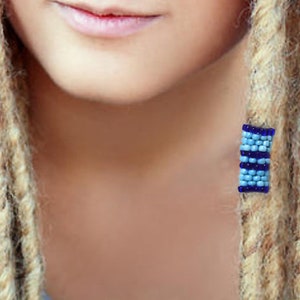 Dreadlock Bead - Blue - Dread Beads - Pick Your Size