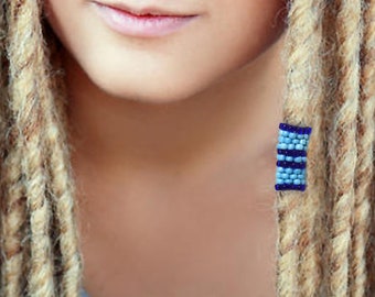 Dreadlock Bead - Blue - Dread Beads - Pick Your Size