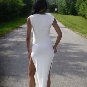 Double Side Slit Sleeveless V Maxi Dress Also Plus image 3