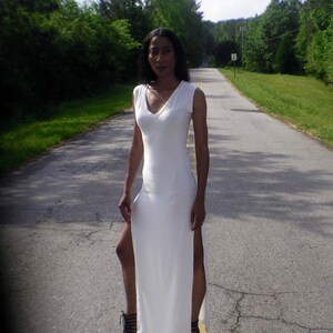 Double Side Slit Sleeveless V Maxi Dress Also Plus image 2