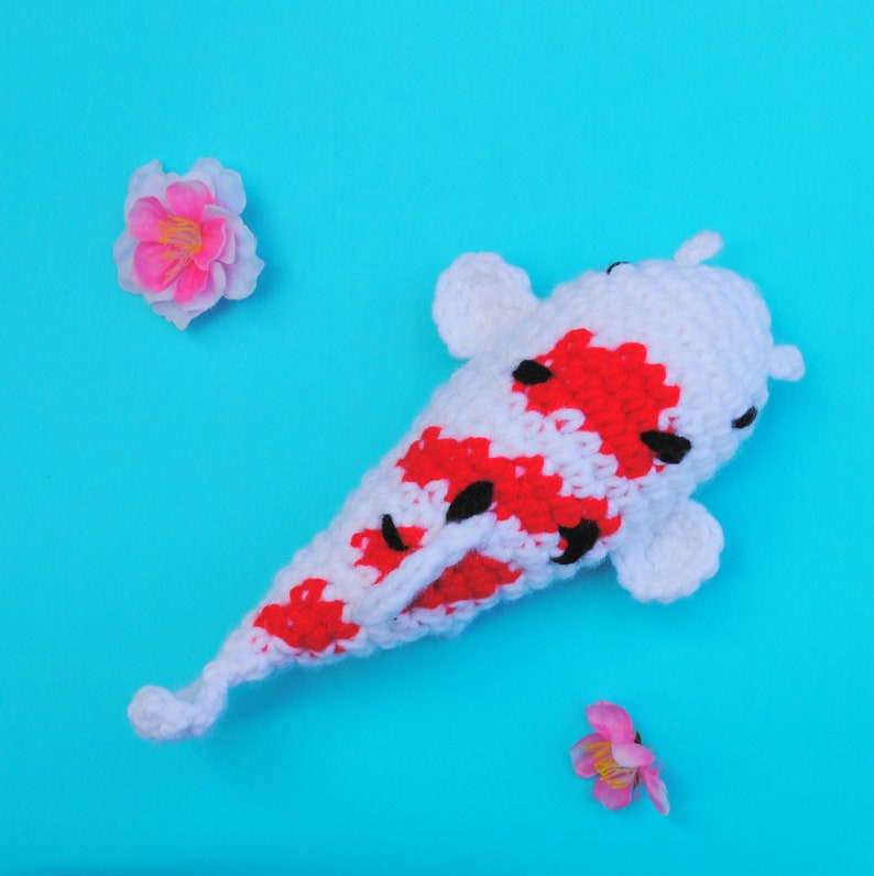 Sanke Koi Fish fish keeping gift realistic animal toy crochet toy