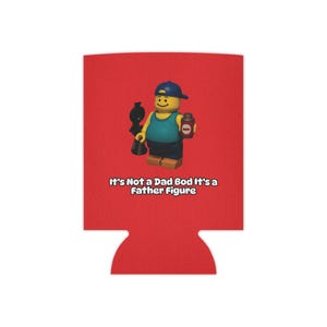 Father Figure Can Cooler | Funny Dad Gift, Drink Cooler, Fathers Day Gift, BBQ Accessory, Dad Humor