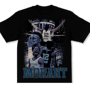 Ja Morant Vintage PNG | Grunge T shirt design Download for Streetwear