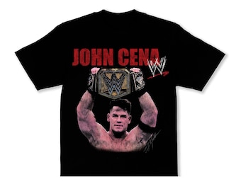 John Cena WWE Champion PNG Design | Vintage Wrestling Graphic for T-Shirts & Hoodies | Instant Download