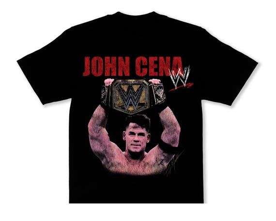 John Cena WWE Champion PNG Design Vintage Wrestling Graphic for