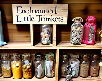 Mini llaveros de botella de hechizo