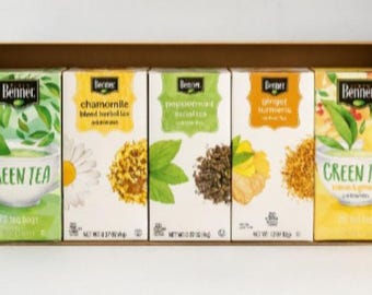 Herbal Tea Sampler, Brenner Variety Pack, Green Tea, Chamomile, Peppermint
