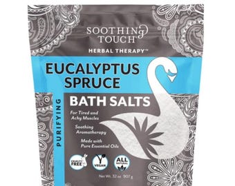 Eucalyptus Bath Salt  SOOTHING TOUCH 32 oz