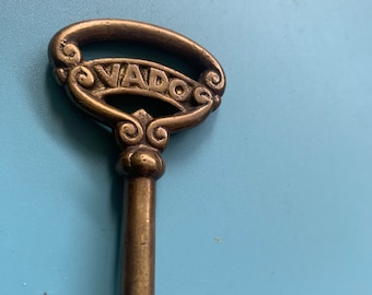 Vintage Ornate Brass Skeleton Key