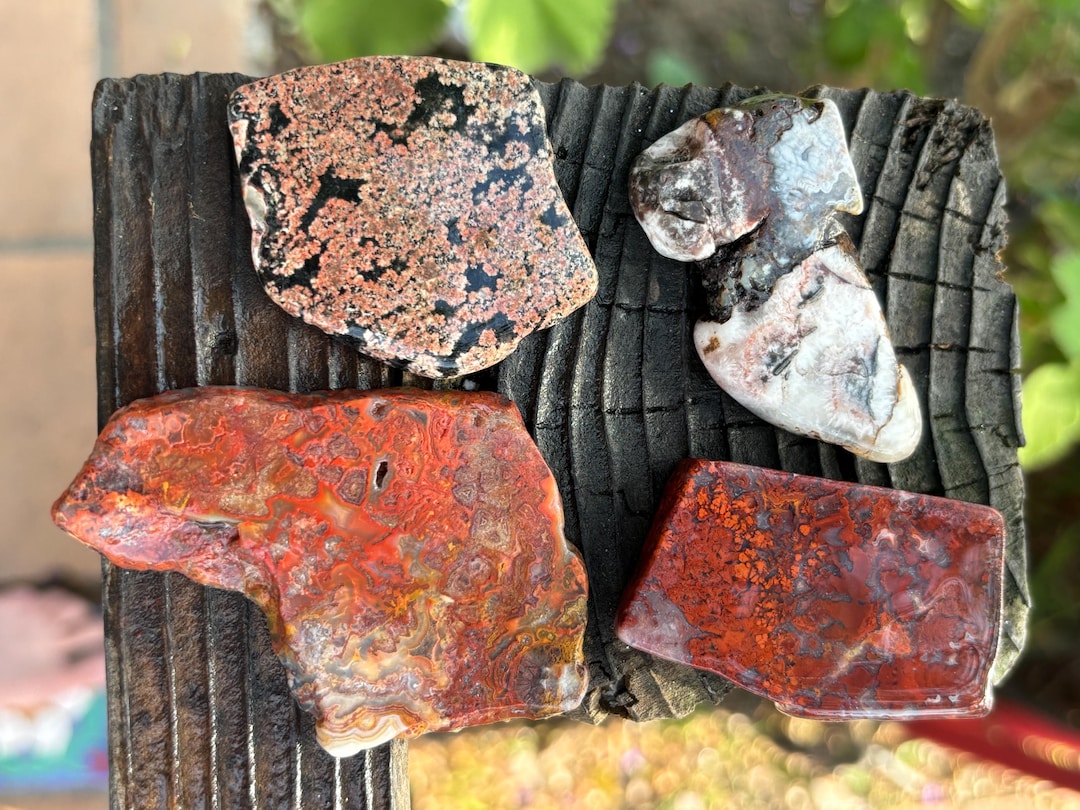 Best Freeform Rocks Lot of 4 Preform Cabs - Freeform Slabs - Rough - Gemstone - Talisman ...