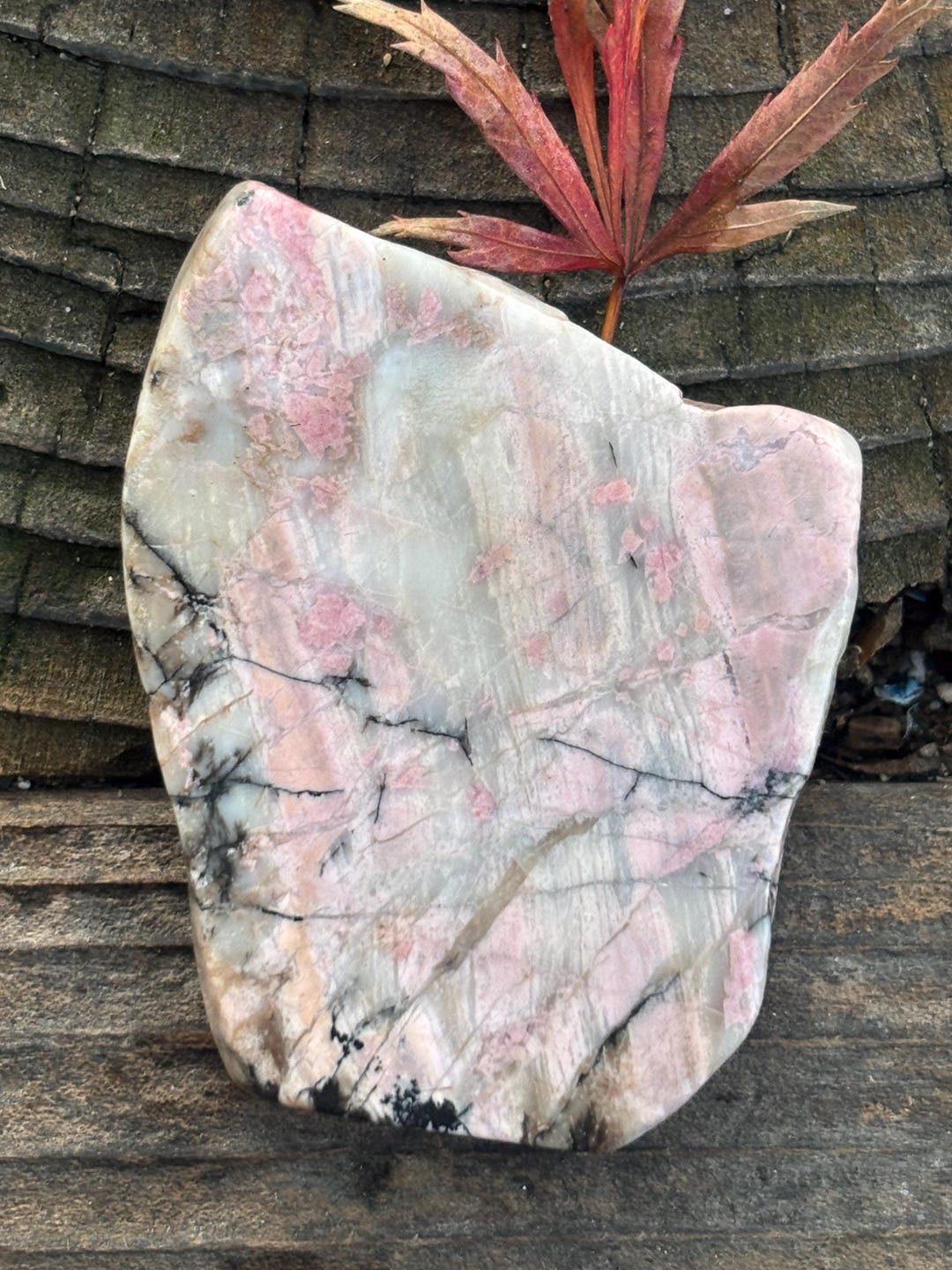 Rhodonite California Slab - Medallion - Slab - Freeform Cab - Rough ...
