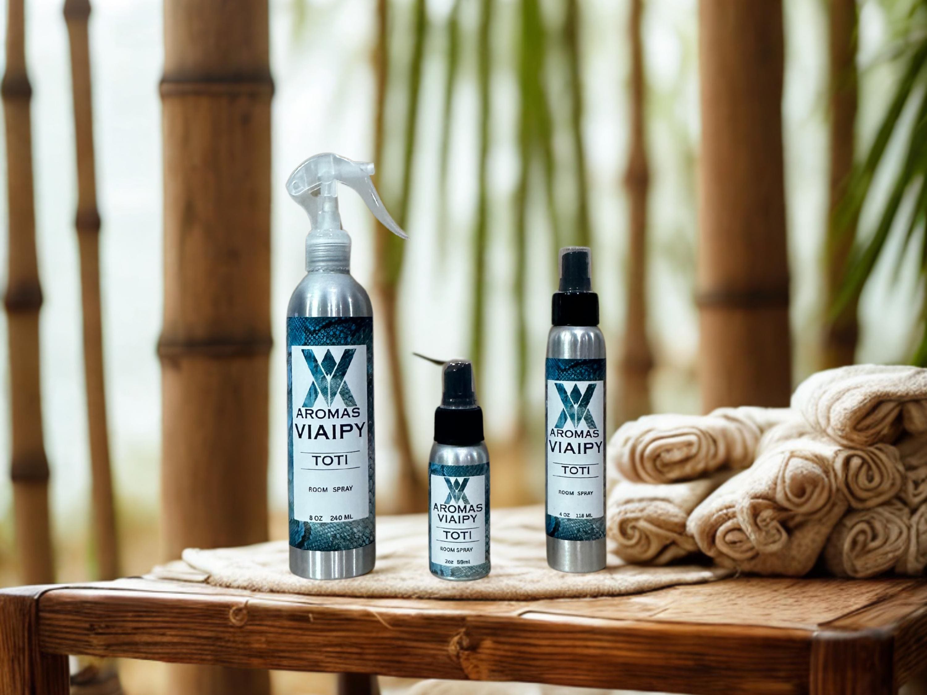 XCARET Resort Spa Scent, Bamboo, Room Spray, Toti, Linen Spray
