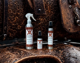 Spray para ambientes con aroma a cuero, aroma a sillín, aroma a botas, spray para ropa blanca, fragancia para el hogar, colección de hotel, Kuero, spray para coche, ambientador, regalo