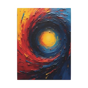 Vibrant Abstract Wall Art Canvas Print, Colorful Modern Decor, Home Wall Art, Gift for Art Lovers, Abstract Painting