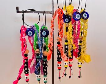 MAMA LOVE Handtaschenanhänger / Schlüsselanhänger, Handtaschen-Schlüsselring, Bandana-Taschenanhänger, Taschenaccessoire, Schlüsselanhänger
