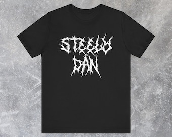 Camiseta de death metal de Steely Dan, divertida camiseta de banda