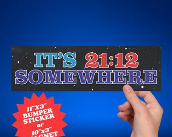 Es 2112 Somewhere Retro Space Bumper Sticker o imán, calcomanía divertida de Rush