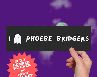 I Love Phoebe Bridgers Sticker/Magnet: Indie Music Car Decal