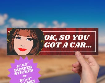 Pegatina para coche con parodia de Shania Twain: divertida calcomanía de música country para parachoques