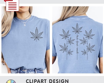 But first weed. Stoner Hidden Message: Trandy LineArt Design. Black and White. T-Shirt Design. DTF Printing. PNG (Digital Download)