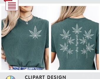Probably high. Stoner Hidden Message: Trandy LineArt Design. Black and White. T-Shirt Design. DTF Printing. PNG (Digital Download)
