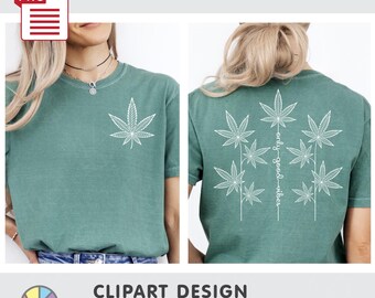Only good vibes. Stoner Hidden Message: Trandy LineArt Design. Black and White. T-Shirt Design. DTF Printing. PNG (Digital Download)