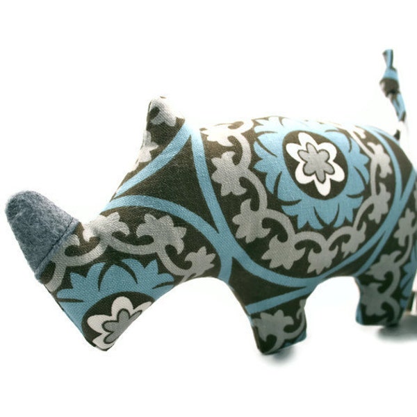 Dog Toy // Dog Toy Squeak //  Rhinoceros