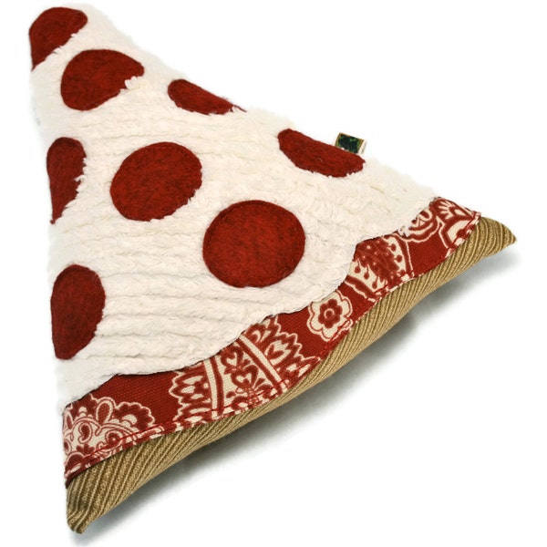 Extra Durable Dog Toy Pepperoni Pizza 'DOUBLE FABRIC LAYER Construction'