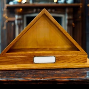 Handcrafted Flag Display Case – Military Memorial Shadow Box – Burial or Retirement Flag Holder – Veteran Gift – Made in USA 4' x 6'