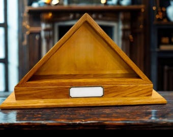 Handcrafted Flag Display Case – Military Memorial Shadow Box – Burial or Retirement Flag Holder – Veteran Gift – Made in USA 4' x 6'
