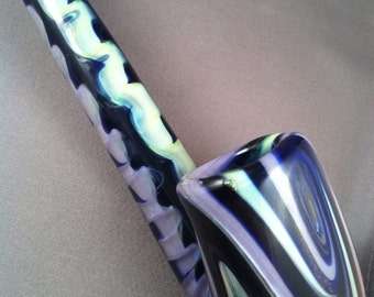 functional art glass- Wisteria Slyme and Cobalt Gandalf Pipe