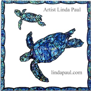 Sea Turtles Tile Blue and white Ceramic Backsplash tiles for Kitchen and Bathroom