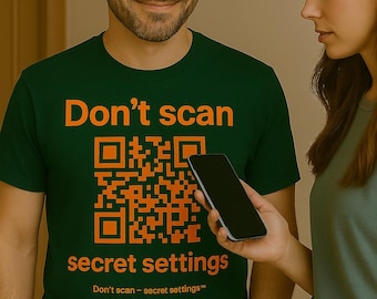 Don’t Scan Me T-Shirt – Funny Privacy Shirt, Anti-Social Sarcastic Tee, QR Code Humor Shirt, Tech Meme Gift, Unisex Soft Cotton Shirt