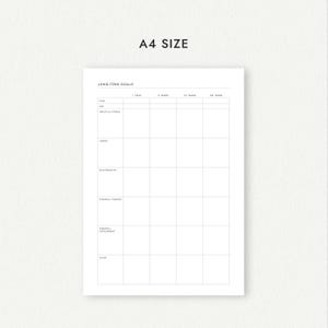 Long-Term Goal Planner: Portrait and Landscape Versions - A4/A5/Letter/Half Letter Sizes (Printable PDF Download) image 7