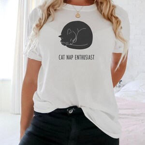 Cat Nap Enthusiast Unisex Softstyle T-Shirt, Cute Cat Lover Gift, Pet Owner Tee, Cozy Casual Wear, Funny Cat Shirt