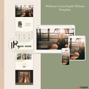 Wellness Coach Kajabi Website Template