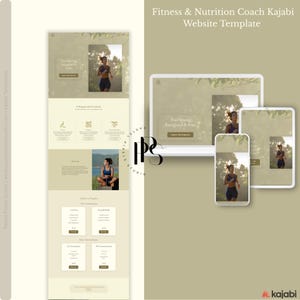 Fitness & Nutrition Coach Kajabi Website Template