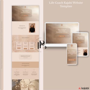 Life Coach Kajabi Sales Page Template