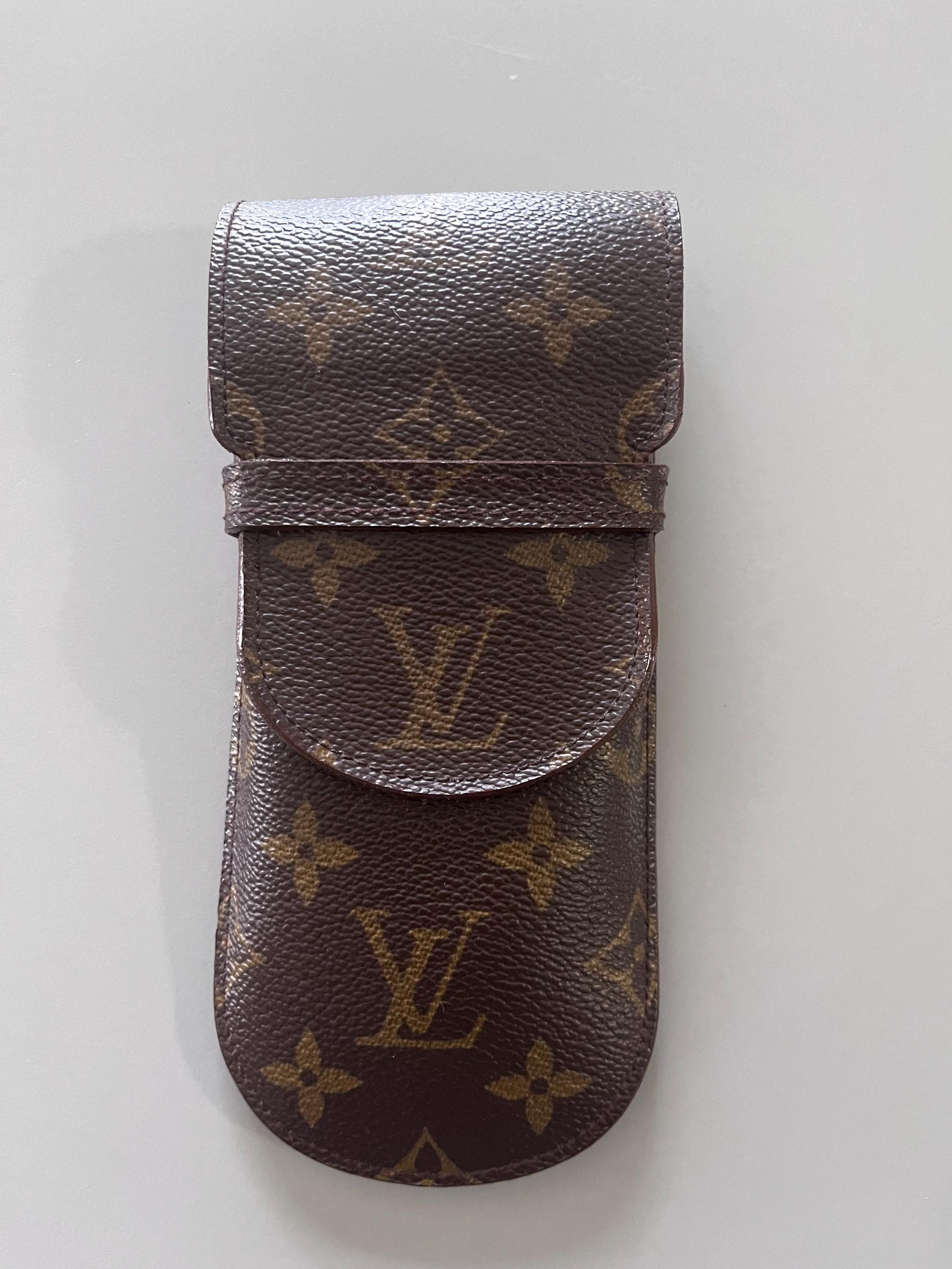 Authentic Louis Vuitton Ettui Eyeglasses Case|brown Monogram 