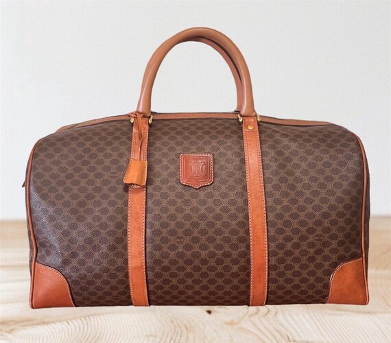 ヴィンテージ セリーヌ マカダム トラベルバッグ | ダッフルバッグ