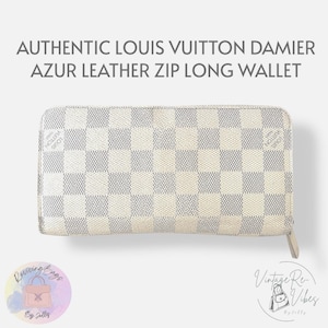 Authentische Louis Vuitton Damier Pure Zipper Geldbörse | weiße lange Geldbörse | Gebraucht|Preloved