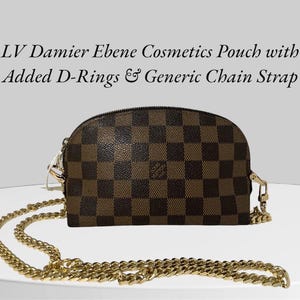 Authentic Louis Vuitton Damier Ebene Crossbody Pouch: Converted Design