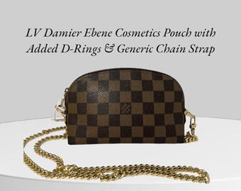 Authentic Louis Vuitton Damier Ebene Crossbody Pouch: Converted Design