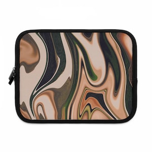 Boho Chic Laptop Sleeve l Abstract Art l Eco-Friendly Case l Stylish Computer or iPad Bag l Gift for Students l Unique Design
