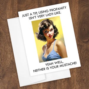 Profanity is not Lady Like Grußkarte