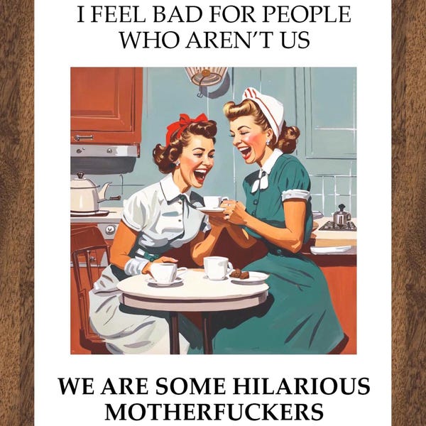 Hilarious Friends Greeting Card Blank