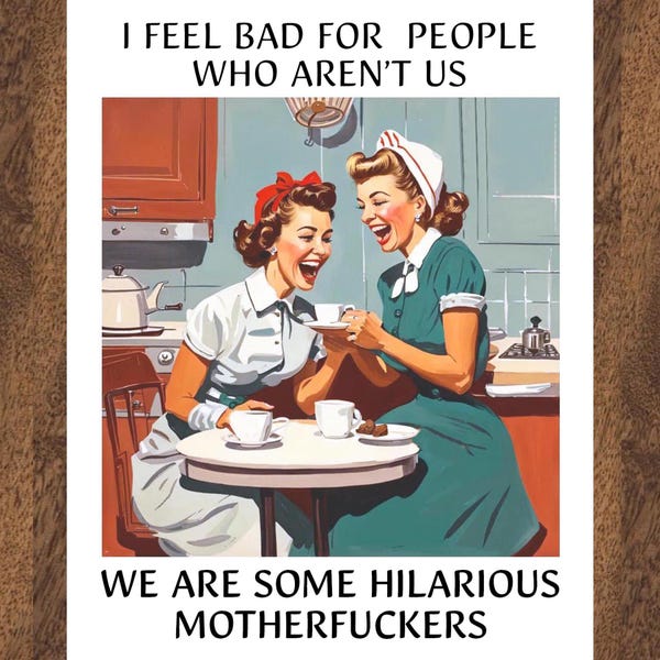 Hilarious Friends Greeting Card Blank
