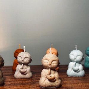 Buddha Candle Set of 7 | Handmade Buddha | Decor | Tea Ceremony Candle | Meditation Candle | Gift | Birthday