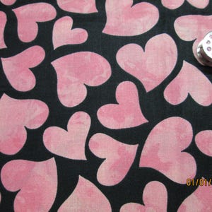 RANDOM HEARTS---BOUFFANT scrub hat-Cap