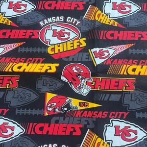 KANSAS CITY CHIEFS--men's tieback scrub hat-cap